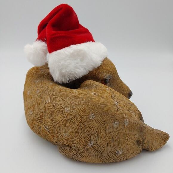 Deer Figurine‎ Christmas Santa Hat Fawn Spotted Kirkland - Picture 3 of 5